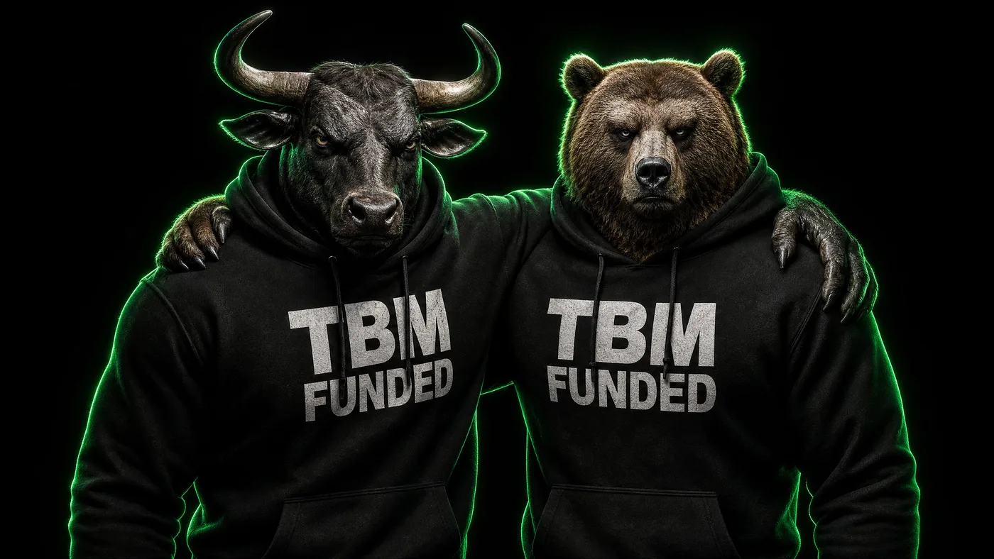 The TBM Funded bull and bear mascots